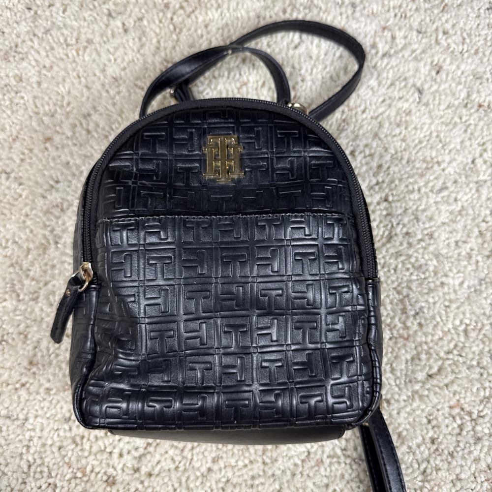 Tommy Hilfiger Black Backpack Purse